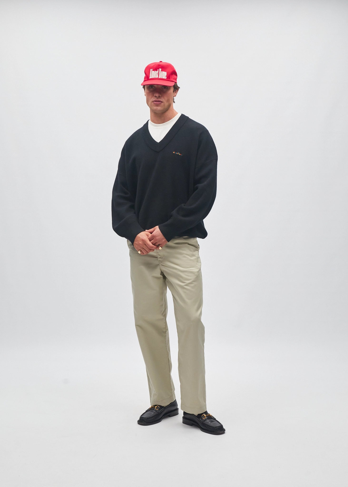 Heavyweight Merino Wool V-Neck