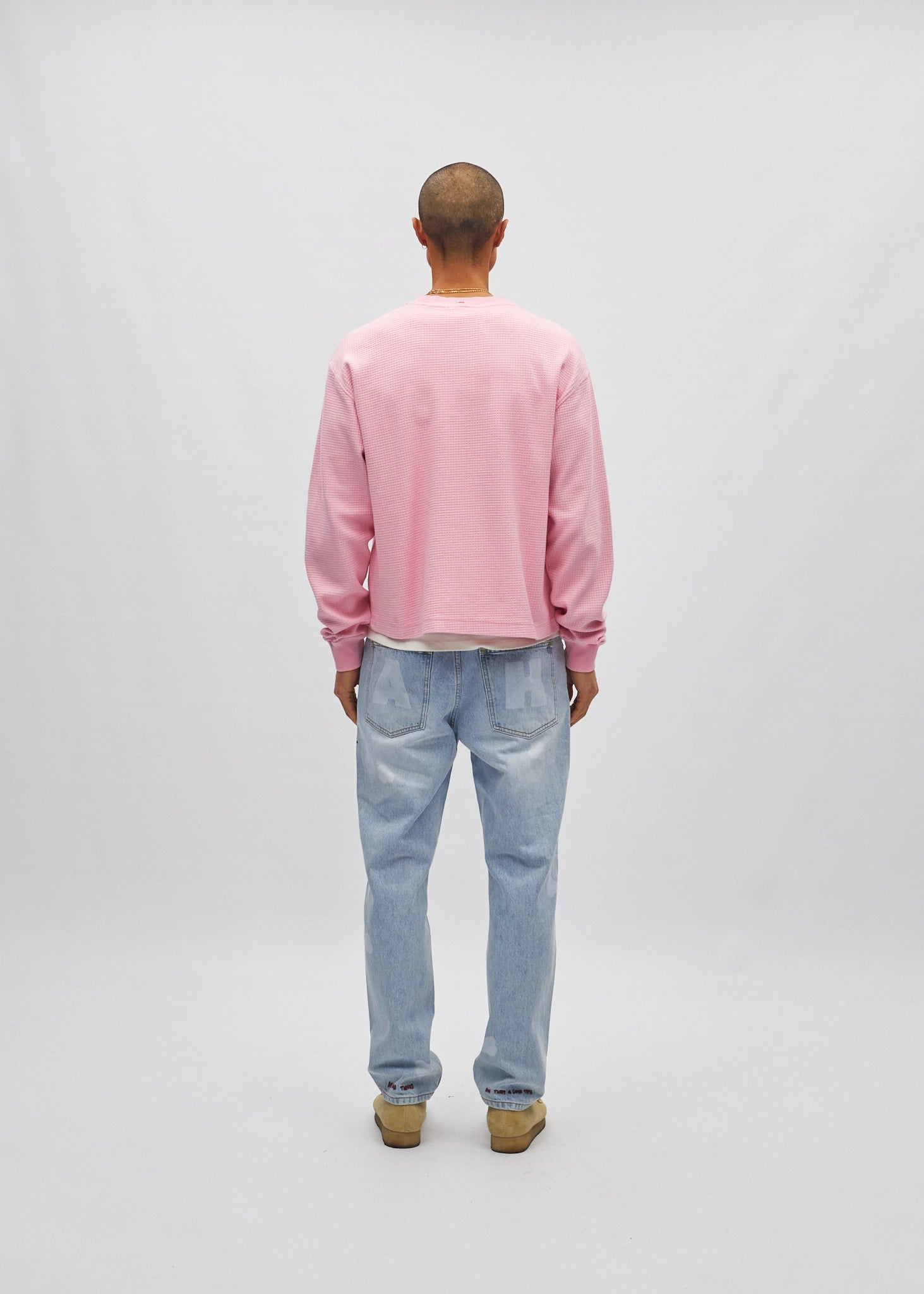 Cropped Waffle Longsleeve