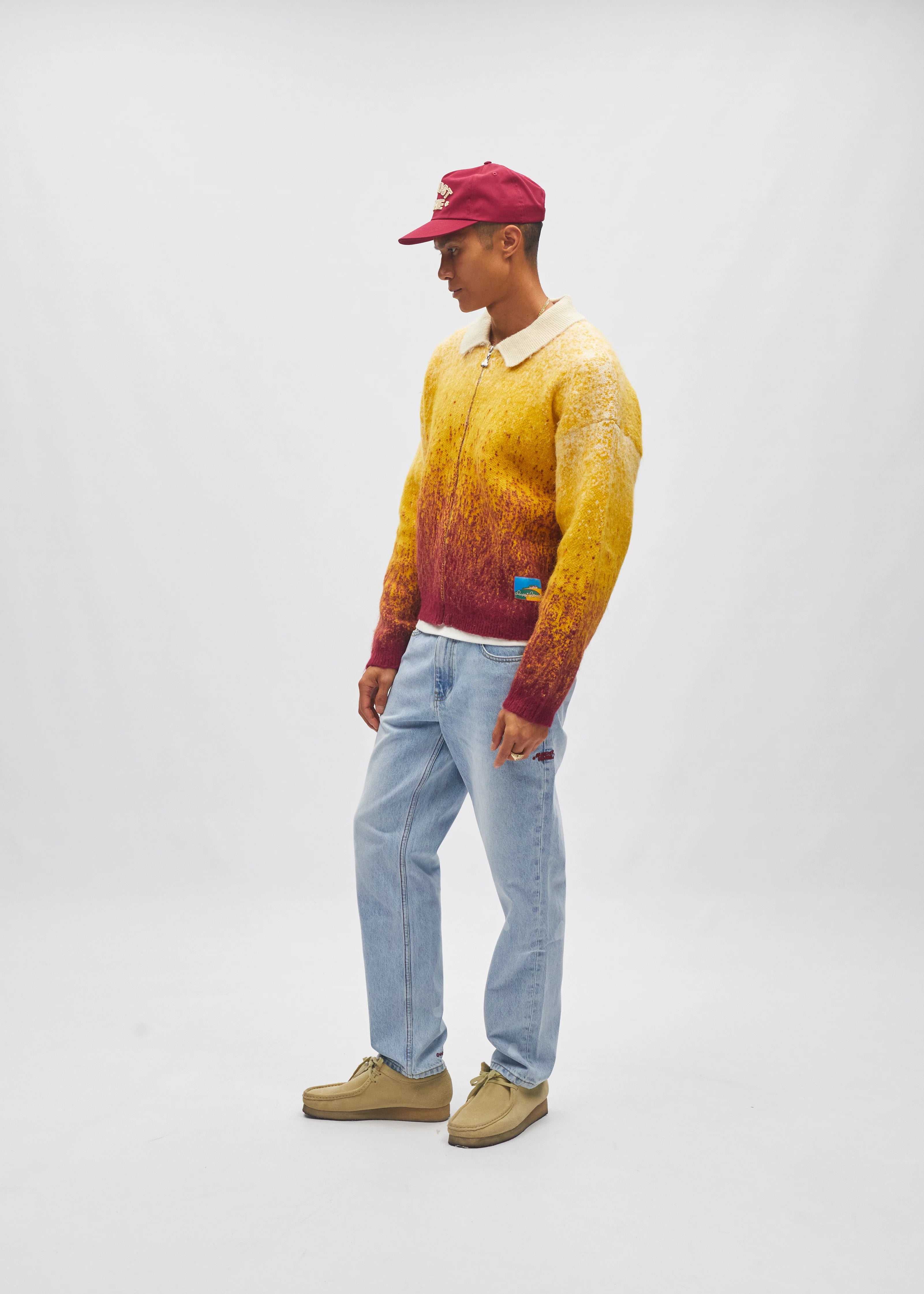 Gradient Zip Cardigan