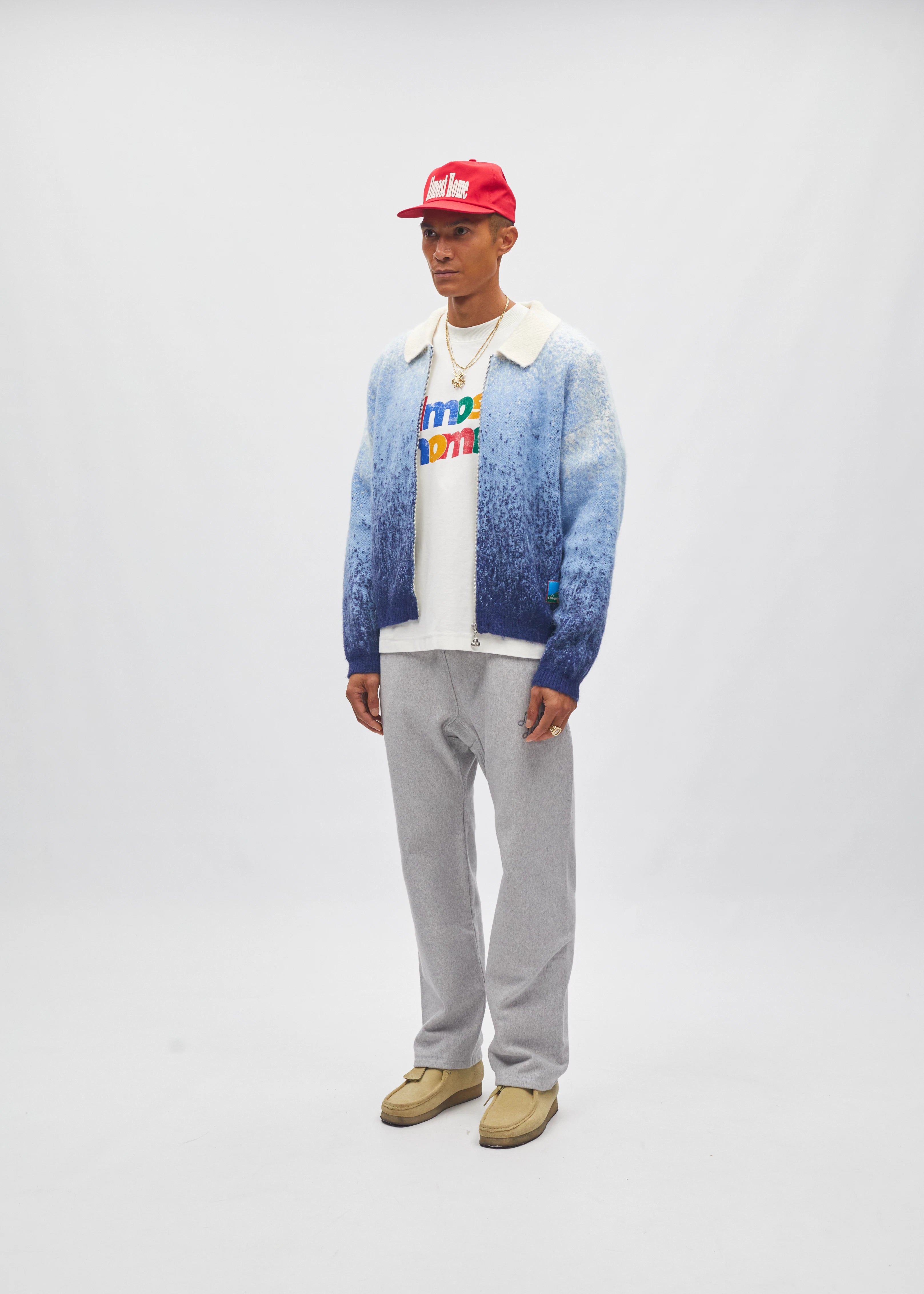 Gradient Zip Cardigan