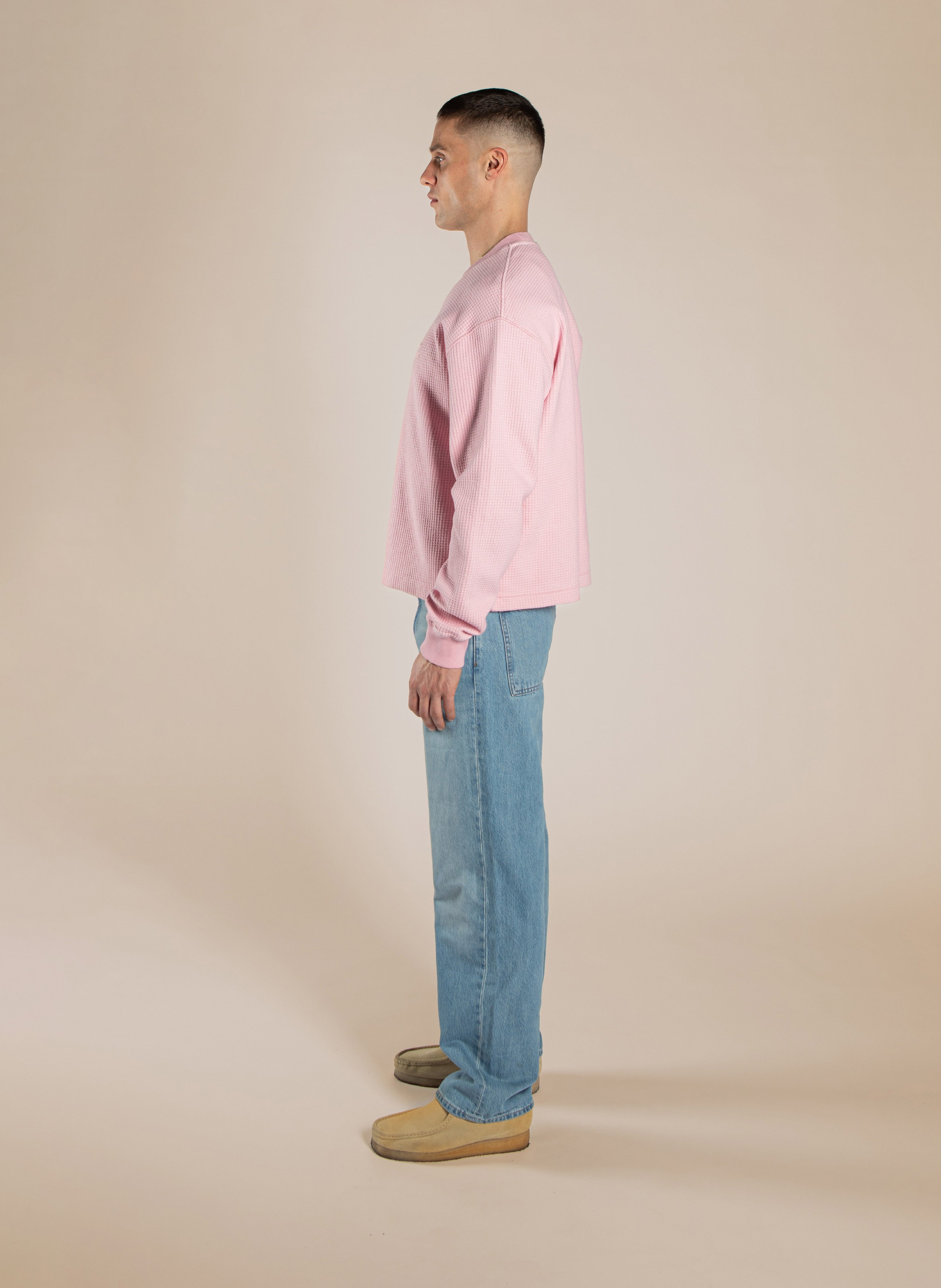 Cropped Waffle Longsleeve