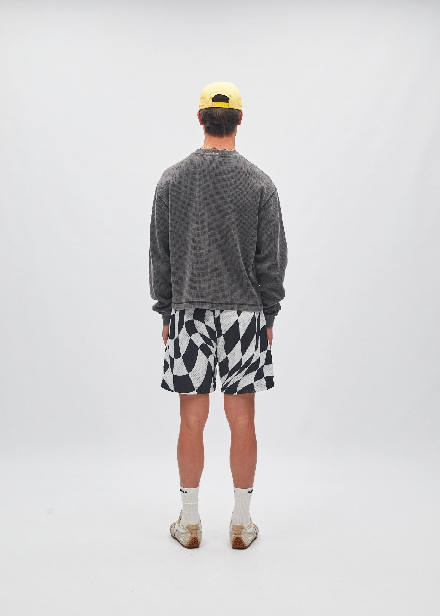 NAÏYO NYC x AH Cropped Waffle Longlseeve