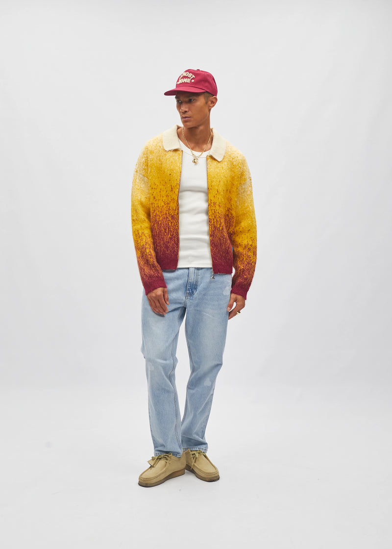 Gradient Zip Cardigan