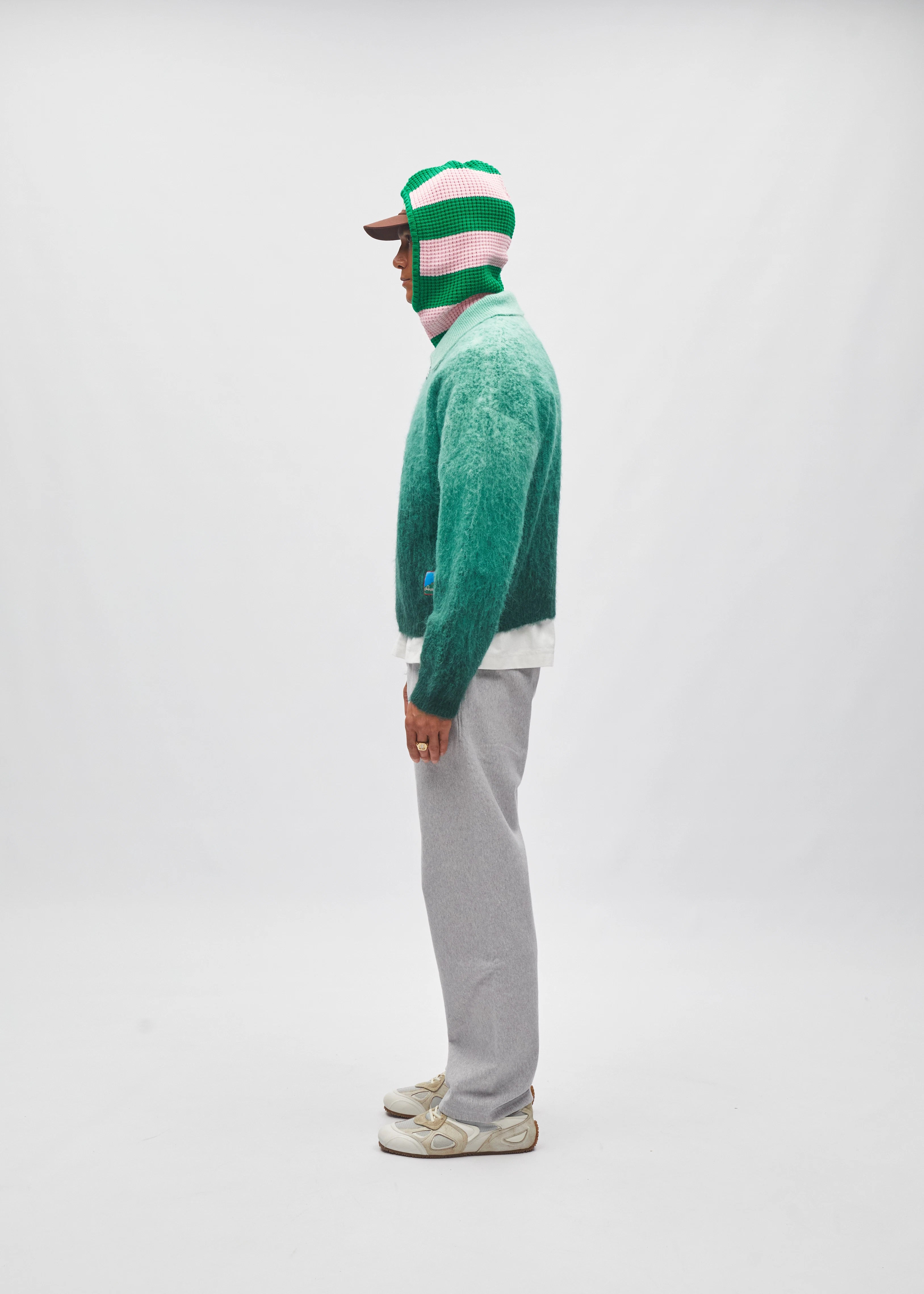 Gradient Zip Cardigan