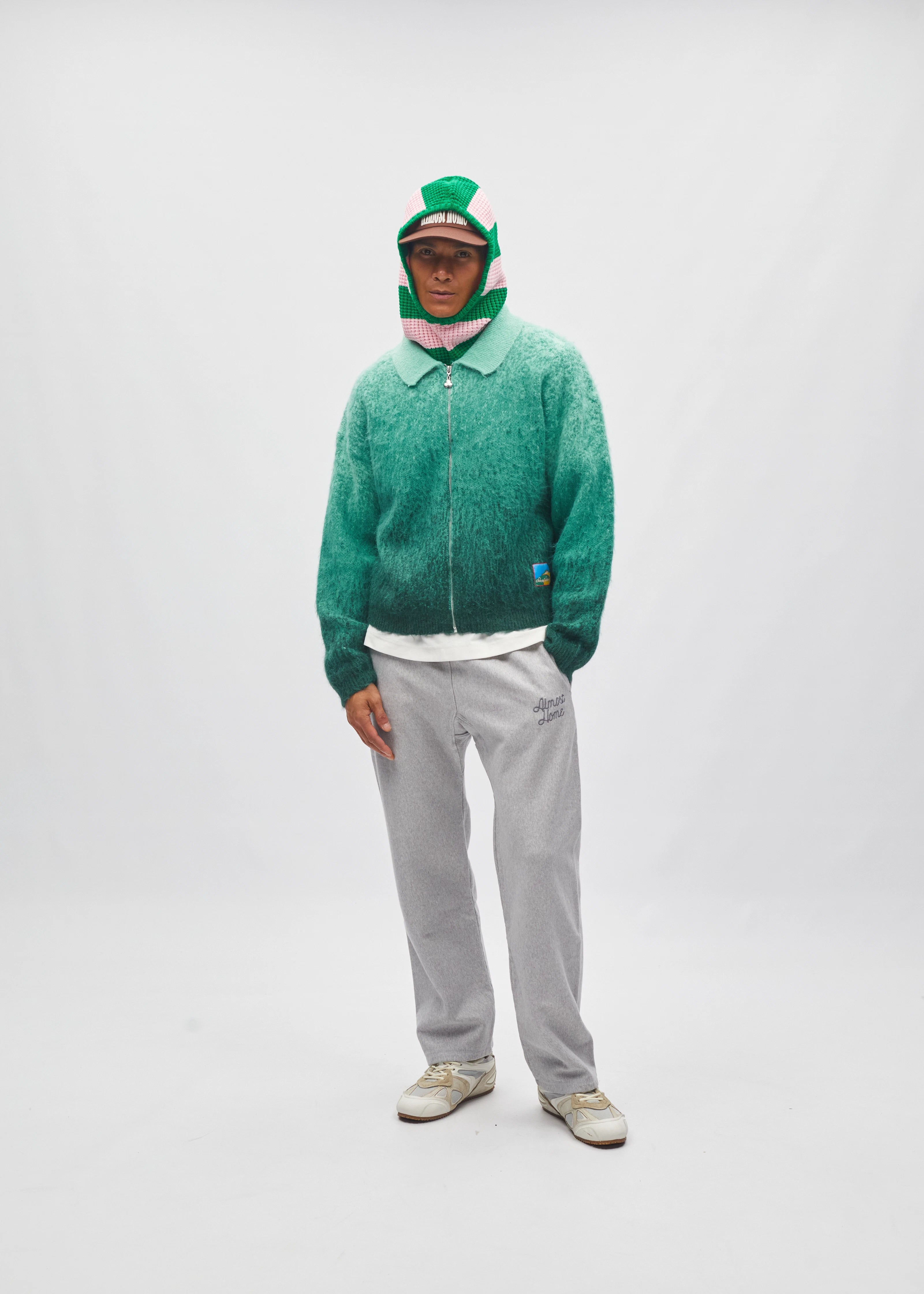 Gradient Zip Cardigan
