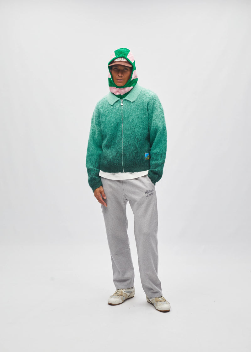 Gradient Zip Cardigan