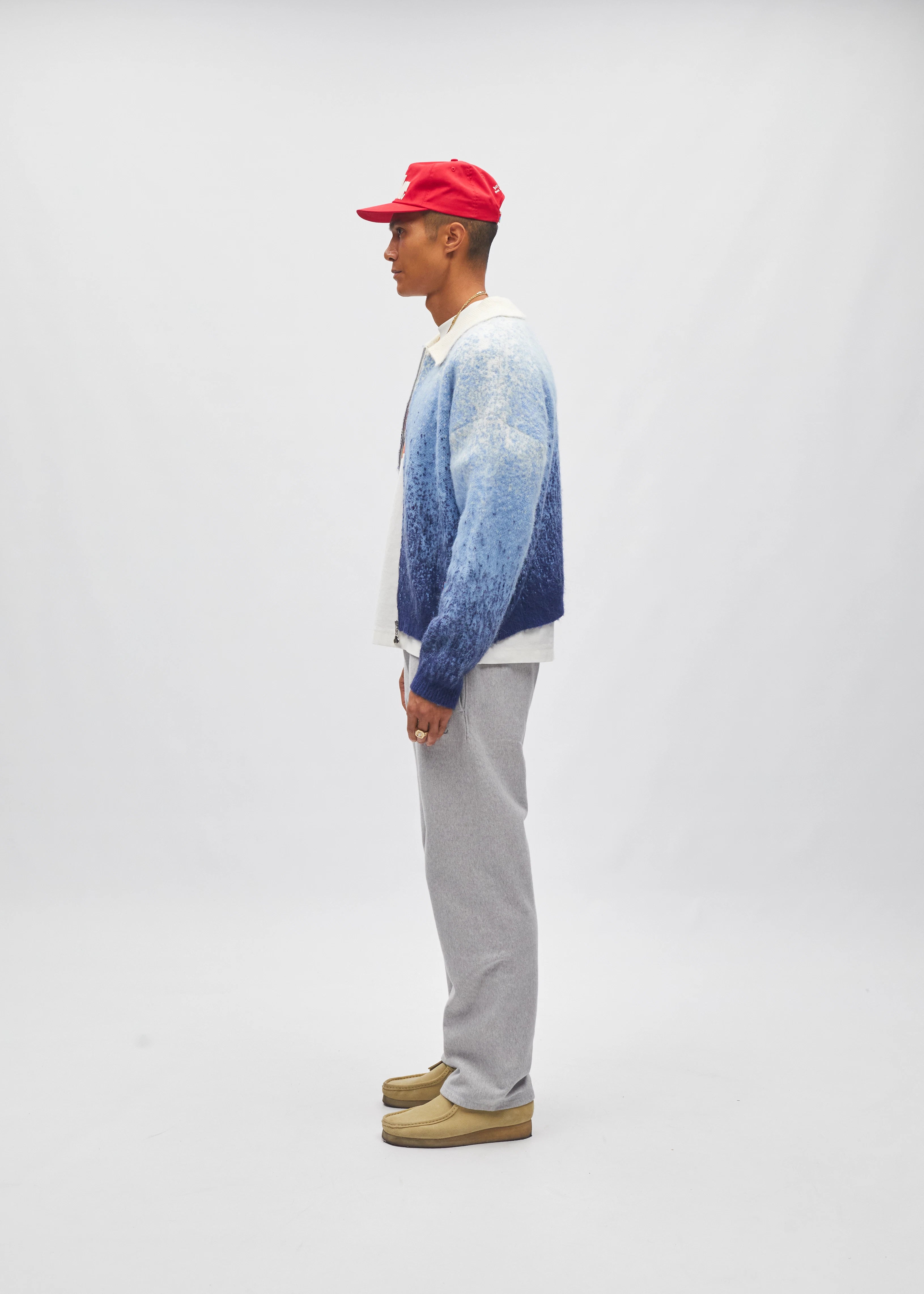 Gradient Zip Cardigan
