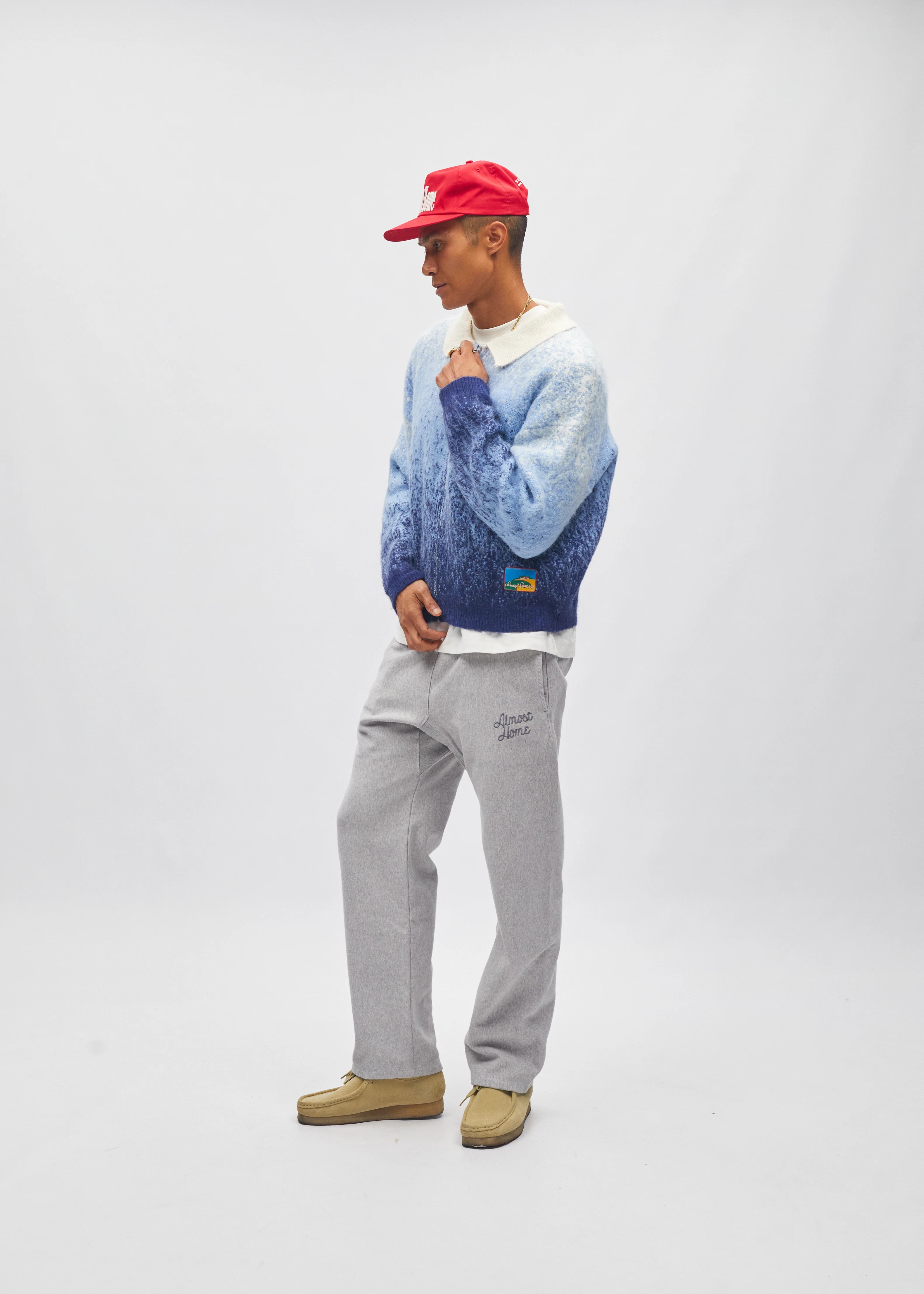 Gradient Zip Cardigan